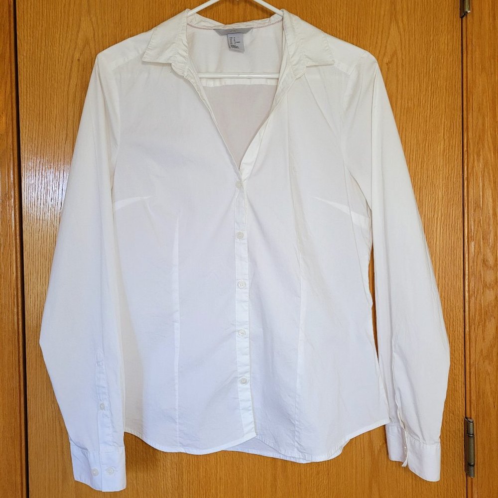3/$20 H&M White Button Down Shirt